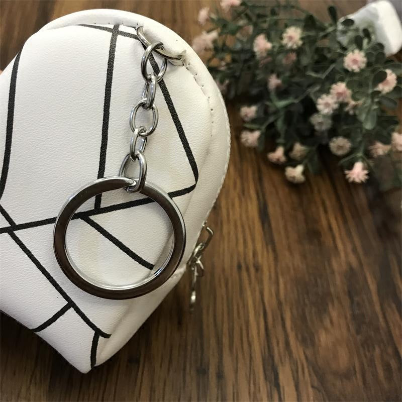 Wholesale Minimalist Zipper PU Zero Wallet Keychain